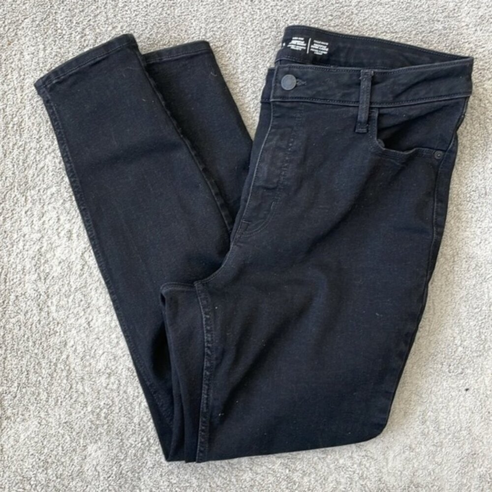 EC Old Navy High Rise Rockstar Super Skinny Black Jeans - Size 14S - Picture 3 of 5
